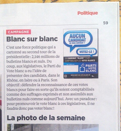 Nouvel Obs & Candidats “Blancs”