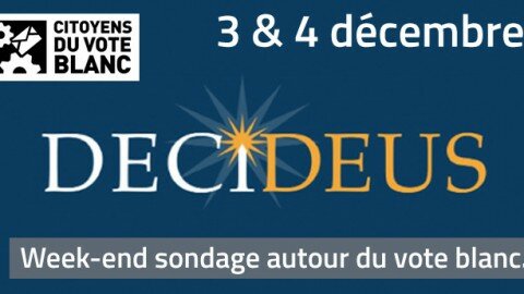 Decideus consacre le week-end au vote blanc !